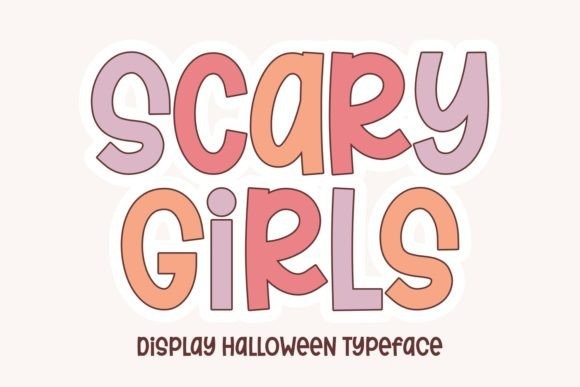 34 Halloween Lettering Fonts: Creepy Hand-Drawn Style 64 Halloween lettering fonts featuring the Scary Girls display typeface