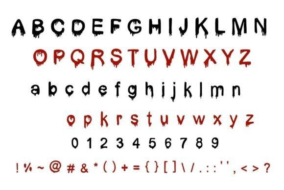 35 Best Bold Halloween Fonts with Heavy, Spooky Lettering 19 Bold Halloween font featuring dripping letters in red and black. โ bold Halloween fonts