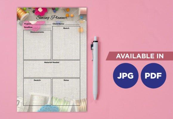 14 Top Printable Craft Project Planner Templates for Makers 7 Sewing planner printable with sections for project details, measurements, and — printable craft project planner templates