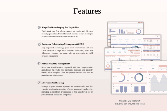 15 Best Google Sheets Templates for Etsy Sellers Success 15 Features of Google Sheets templates for Etsy sellers including bookkeeping and CRM management.