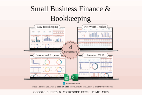 15 Best Google Sheets Templates for Etsy Sellers Success 16 Small Business Finance & Bookkeeping templates showcasing Easy Bookkeeping, Net — Google Sheets templates for Etsy sellers