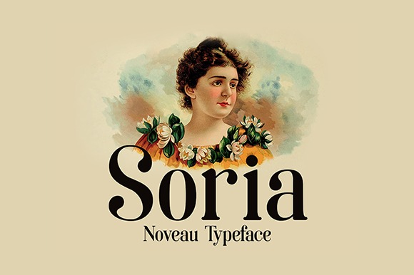Soria Typeface — Canva fonts for professional branding Soria font showcasing elegant serif style for branding — Canva fonts for professional branding