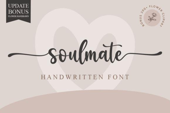 21 Free Calligraphy Fonts for Elegant Wedding Invitations 14 Soulmate calligraphy font for elegant wedding invitations — calligraphy fonts