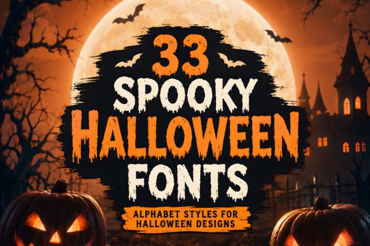 Spooky Font Alphabet 33 Best Halloween Styles