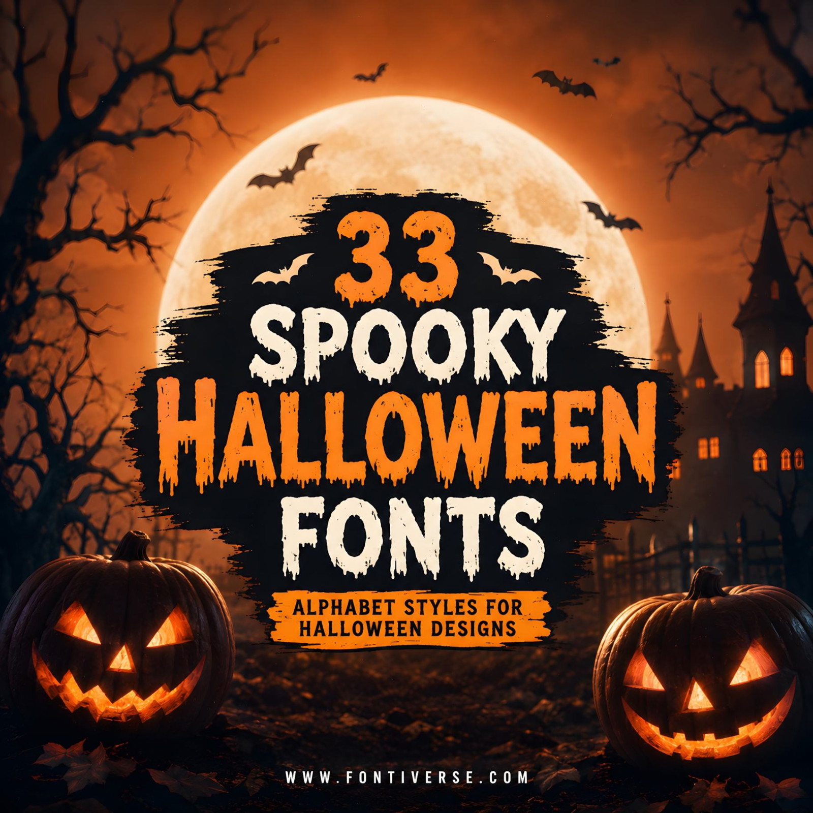 Spooky Font Alphabet 33 Best Halloween Styles