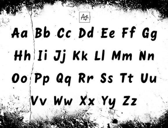 35 Best Bold Halloween Fonts with Heavy, Spooky Lettering 32 Bold Halloween font showcasing irregular brush-like letters for spooky designs. โ bold Halloween fonts