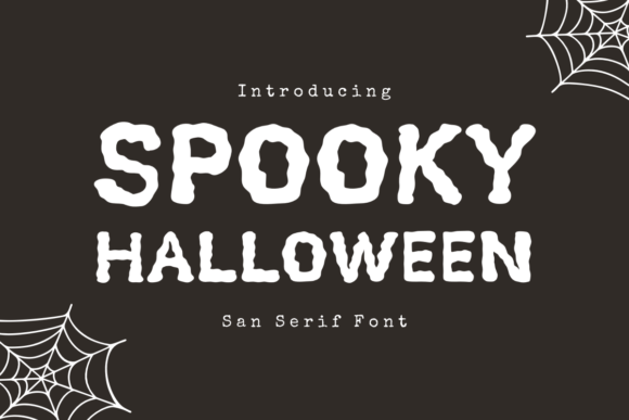 35 Best Bold Halloween Fonts with Heavy, Spooky Lettering 29 Bold Halloween font titled Spooky Halloween with spider web decorations. โ bold Halloween fonts