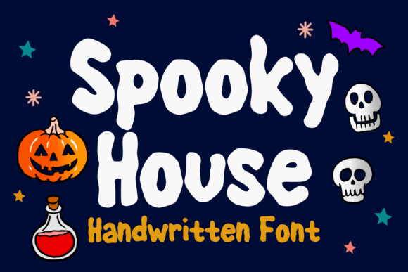 39 Quirky Halloween Fonts for Playful Spooky Designs 10 Spooky House Fonts 127963805 580x387 1
