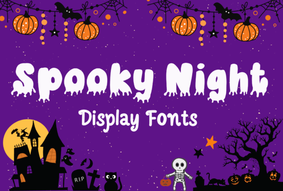 39 Quirky Halloween Fonts for Playful Spooky Designs 26 Spooky Night Fonts 79124336 1 1 580x392 1