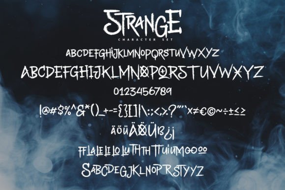 Weird Halloween Fonts: 32 Whimsical Picks for Creative Designs 22 Strange Fonts 41560526 4 580x387 1