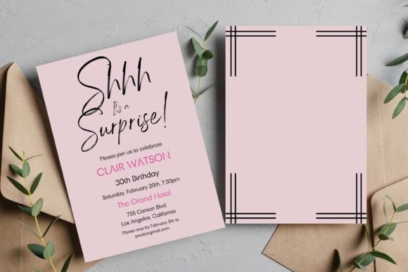 40 Editable Birthday Party Invite Template Ideas for Every 46 Editable birthday party invite template for a surprise party with elegant design.