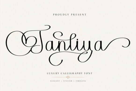Tanliya Calligraphy Font — fancy calligraphy fonts Tanliya fancy calligraphy font for luxury wedding invitations — fancy calligraphy fonts
