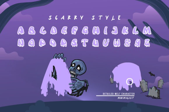 22 Creepy ABC Fonts for Posters, Stickers, & Classrooms 42 The Creepy Fonts 5876907 2 580x387 1