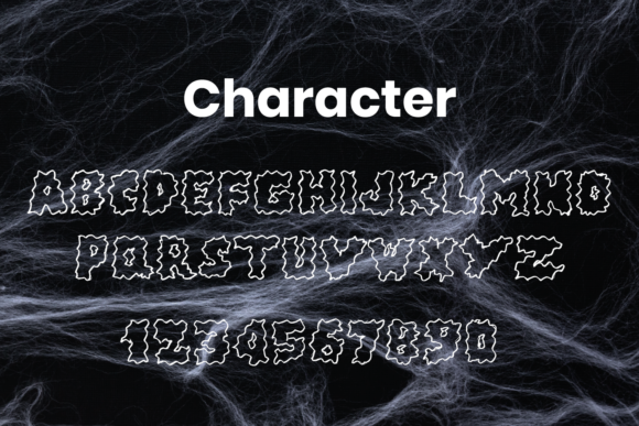 Halloween Bubble Fonts: 36 Playful Picks for Spooky Crafts 36 Chunky Halloween font displaying uppercase letters and numbers with a spooky design.