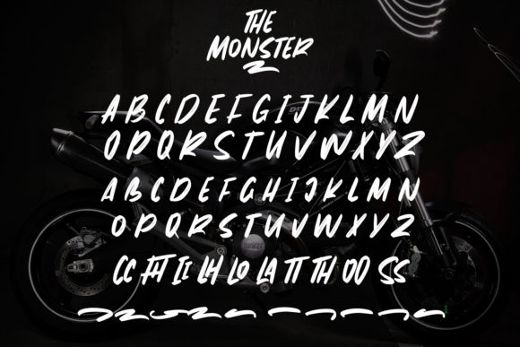 Halloween Bubble Fonts: 36 Playful Picks for Spooky Crafts 38 Chunky Halloween font style featuring the letters A to Z and the word 'The Monster'.