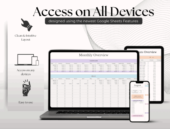 15 Best Google Sheets Templates for Etsy Sellers Success 7 Google Sheets template showcasing a clean layout for monthly and payments — Google Sheets templates for Etsy sellers