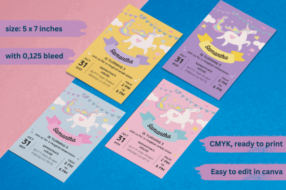 40 Editable Birthday Party Invite Template Ideas for Every 31 Editable unicorn birthday party invitation templates in vibrant colors. โ birthday party invite template