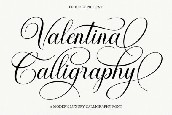 Valentina Calligraphy Font — fancy calligraphy fonts Fancy calligraphy font named Valentina Calligraphy for luxury invitations. — fancy calligraphy fonts