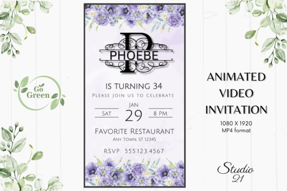 40 Editable Birthday Party Invite Template Ideas for Every 44 Editable birthday party invite template with floral design and event details.