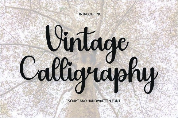 Vintage Calligraphy Fonts Vintage calligraphy fonts for elegant invitation design