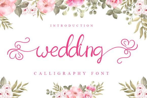 19 Wedding Fonts in Canva for Elegant Invitation Designs 9 Wedding Sweet font design with floral accents — wedding fonts in Canva