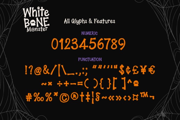 24 Halloween ABC Fonts for Spooky Alphabet Designs 35 Halloween ABC fonts featuring Whitebone Monster display font.