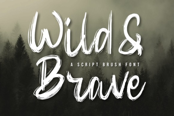 Wild & Brave Font — Canva fonts for professional branding Wild & Brave font showcasing rustic brush strokes for branding — Canva fonts for professional branding
