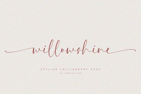 Willowshine Calligraphy Font — fancy calligraphy fonts Fancy calligraphy font Willowshine for wedding invitations — fancy calligraphy fonts