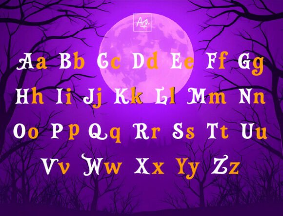 Weird Halloween Fonts: 32 Whimsical Picks for Creative Designs 8 Witch Halloween Fonts 124508341 2 580x443 1