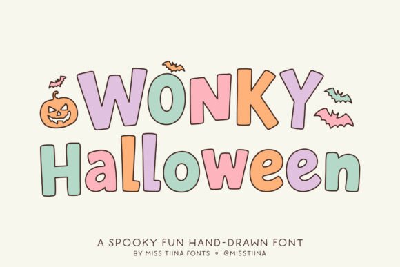 28 Halloween Fonts for Stickers & Labels That Print Clearly 38 Wonky Halloween Fonts 131480182 1 1 580x387 1