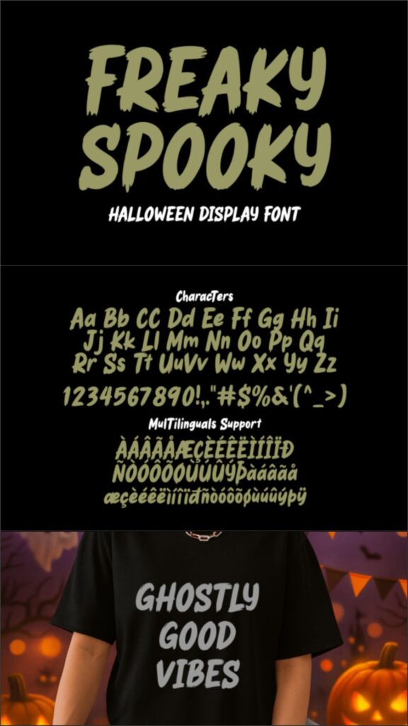 28 Halloween Fonts for T-Shirt Designs & POD 15 gandr collage 2026 08 05T065807.976 1