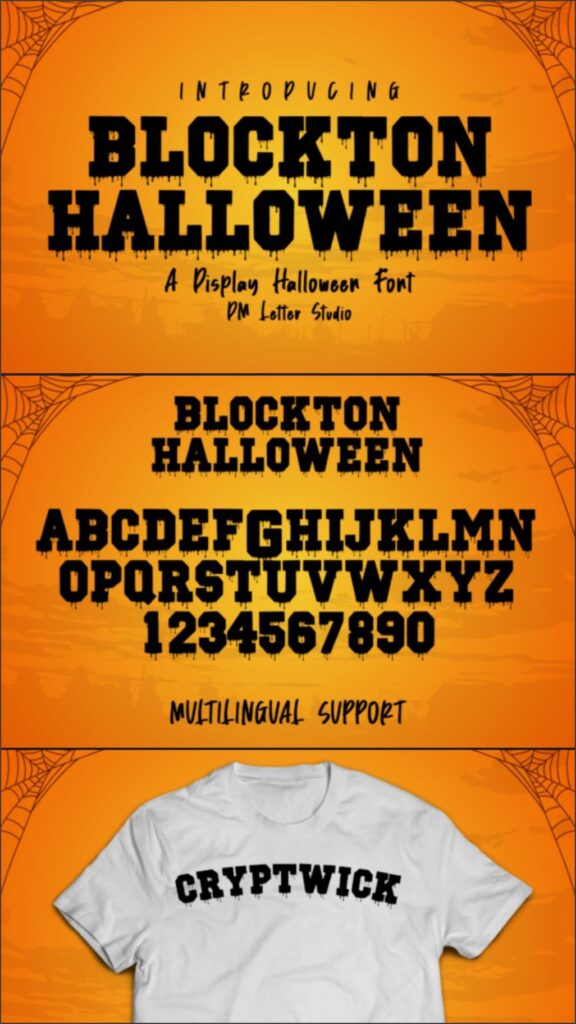 28 Halloween Fonts for T-Shirt Designs & POD 20 gandr collage 2026 08 05T070127.416 1