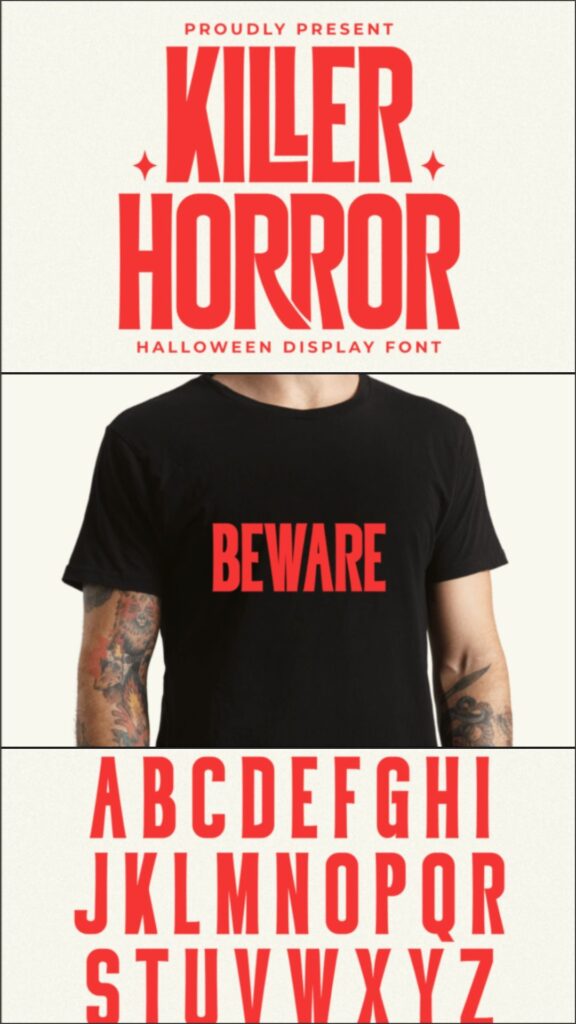 28 Halloween Fonts for T-Shirt Designs & POD 25 gandr collage 2026 08 05T070417.143 1