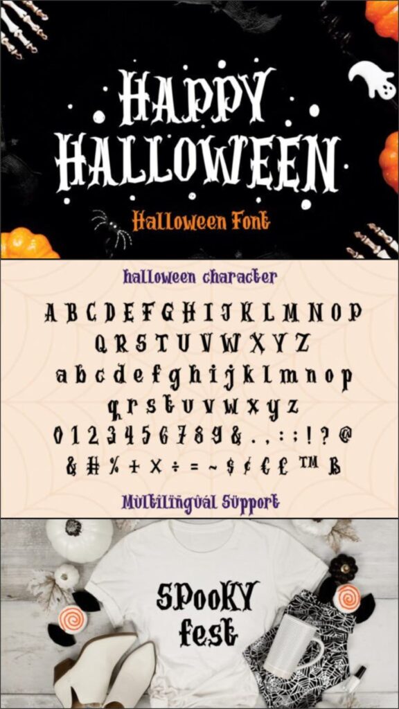 28 Halloween Fonts for T-Shirt Designs & POD 26 gandr collage 2026 08 05T070445.872 1