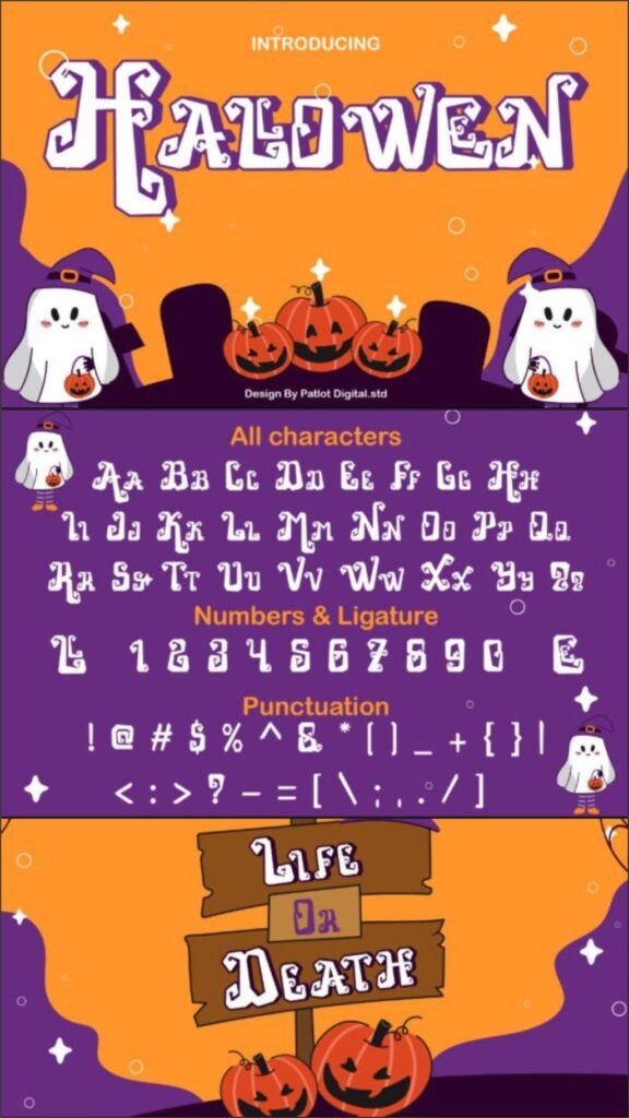 28 Halloween Fonts for T-Shirt Designs & POD 27 gandr collage 2026 08 05T070523.706 1