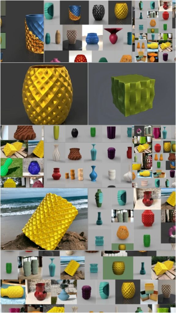 Creative 3D Printed Vases — DIY 3D printed gifts