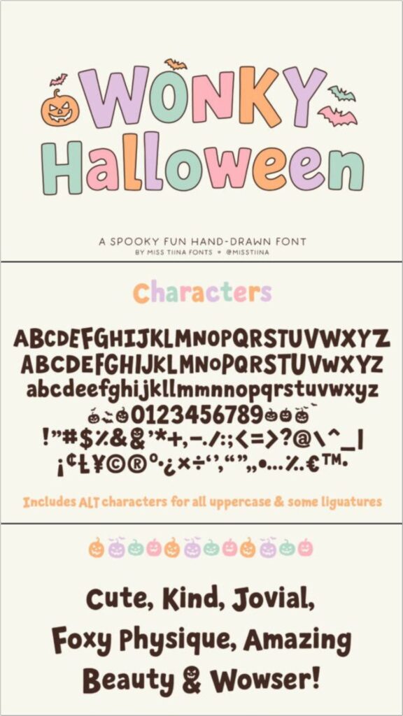 Halloween Bubble Fonts: 36 Playful Picks for Spooky Crafts 25 gandr collage 80 1