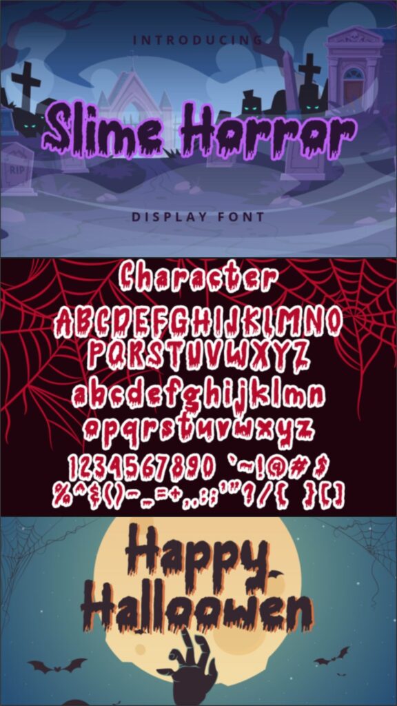 49 Thick Halloween Fonts for Bold Posters and T-Shirts 48 gandr collage 87 1
