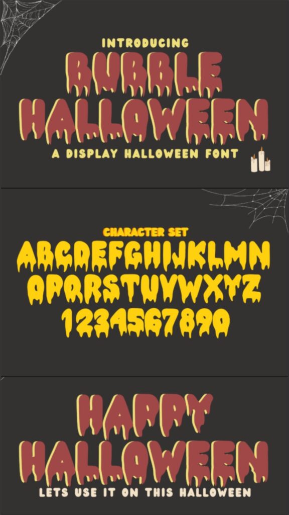 45 Chunky Halloween Fonts for Cricut and Canva Projects 7 gandr collage 88 1