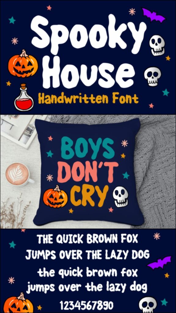 45 Chunky Halloween Fonts for Cricut and Canva Projects 10 gandr collage 91 1