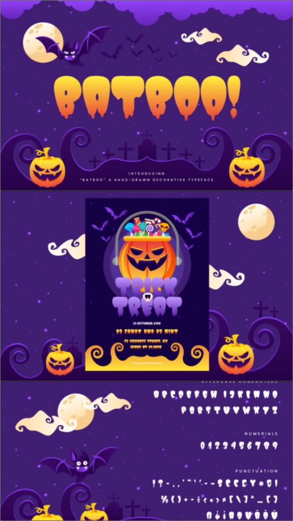 45 Chunky Halloween Fonts for Cricut and Canva Projects 11 gandr collage 92 1