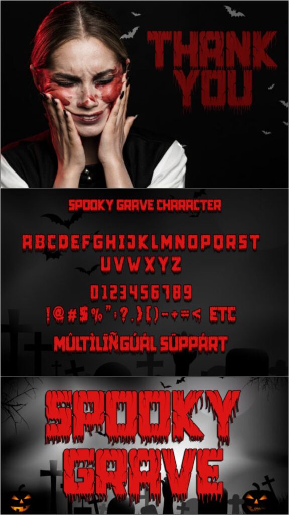 45 Chunky Halloween Fonts for Cricut and Canva Projects 12 gandr collage 93 1