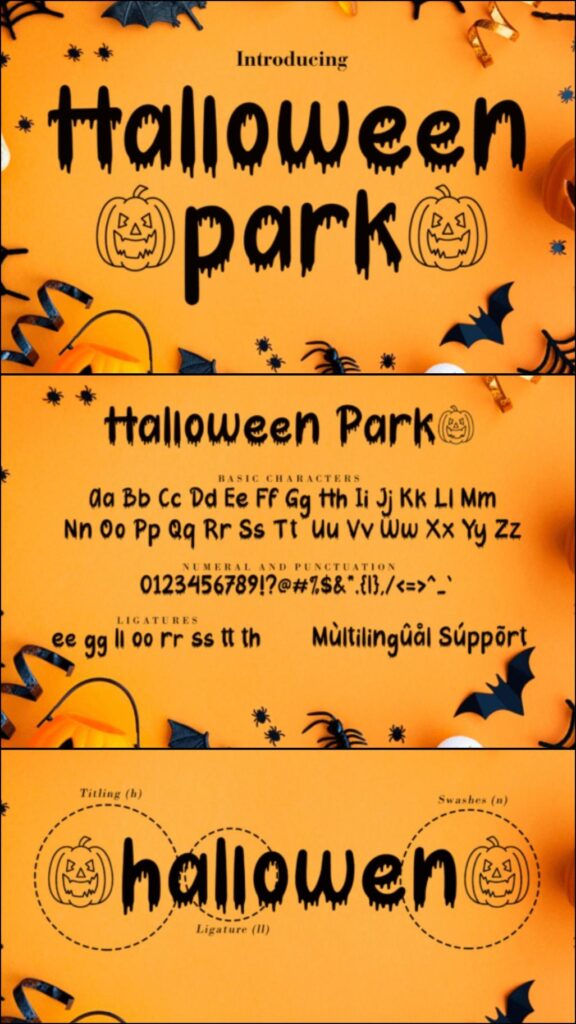 45 Chunky Halloween Fonts for Cricut and Canva Projects 14 gandr collage 94 1