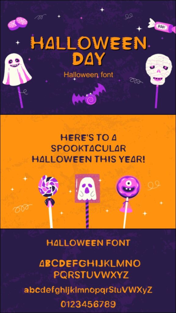 45 Chunky Halloween Fonts for Cricut and Canva Projects 15 gandr collage 95 1