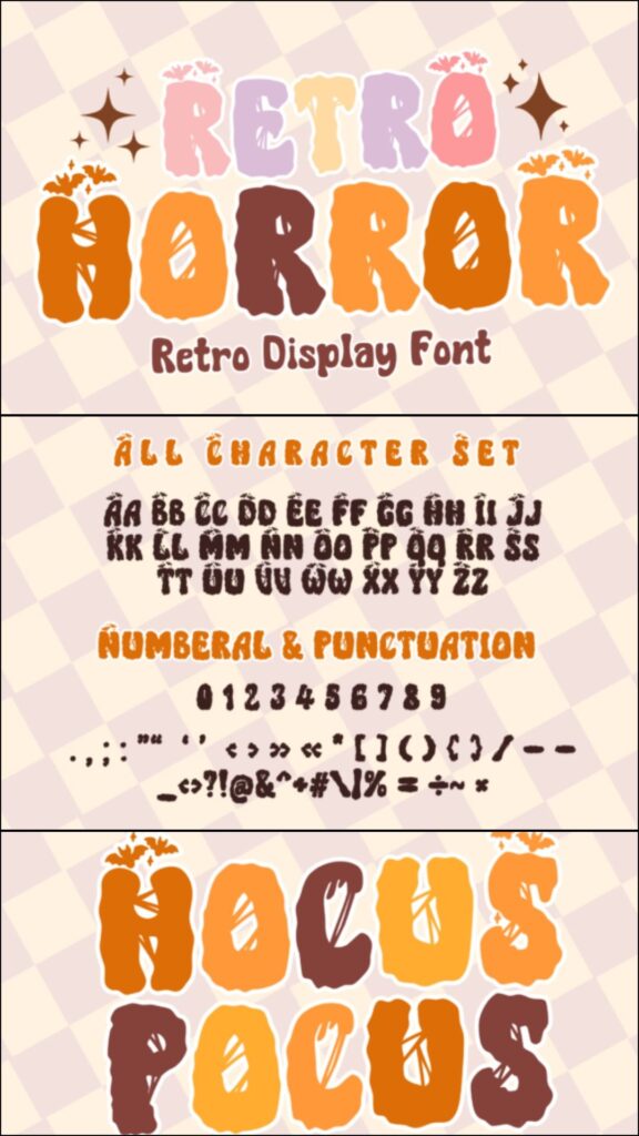 45 Chunky Halloween Fonts for Cricut and Canva Projects 26 gandr collage 99 1