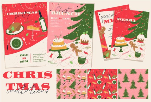 Christmas Party Invitation Templates: 35 Festive Picks 36 invitation template for Christmas party Graphics 109727977 1 1 580x395 1