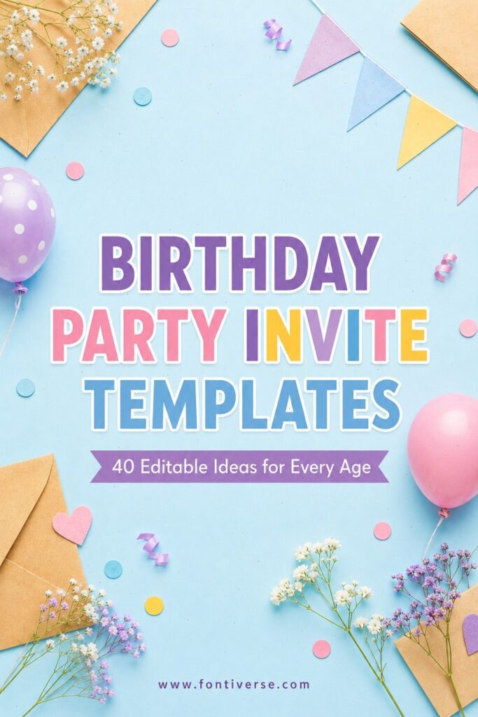 40 Editable Birthday Party Invite Template Ideas for Every 51 n29aaznlac 1