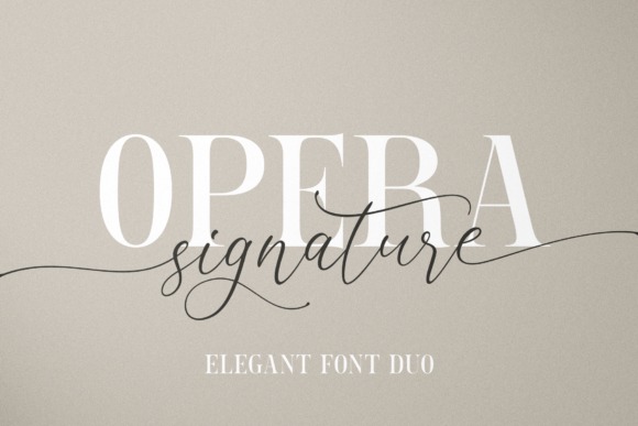Opera Signature Calligraphy Font — calligraphy fonts Opera Signature calligraphy font for elegant wedding invitations — calligraphy fonts
