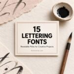 15 Lettering Fonts for creative lettering projects