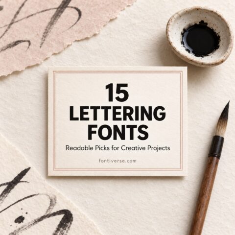 15 Lettering Fonts for creative lettering projects